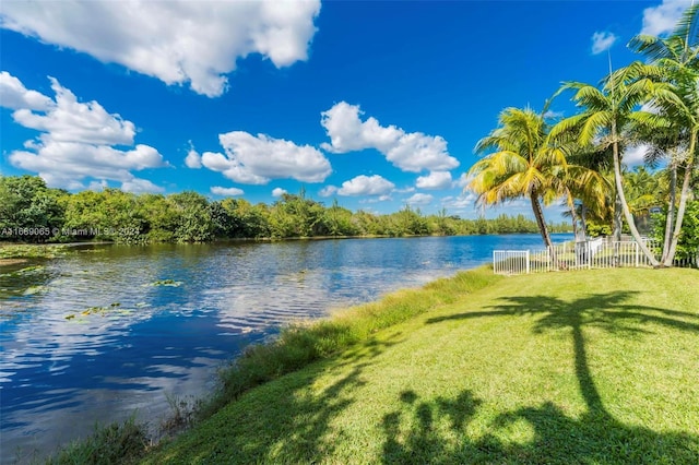 property view of water