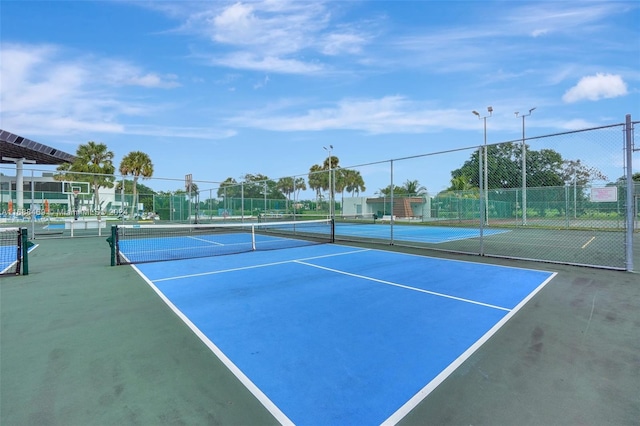 view of tennis court