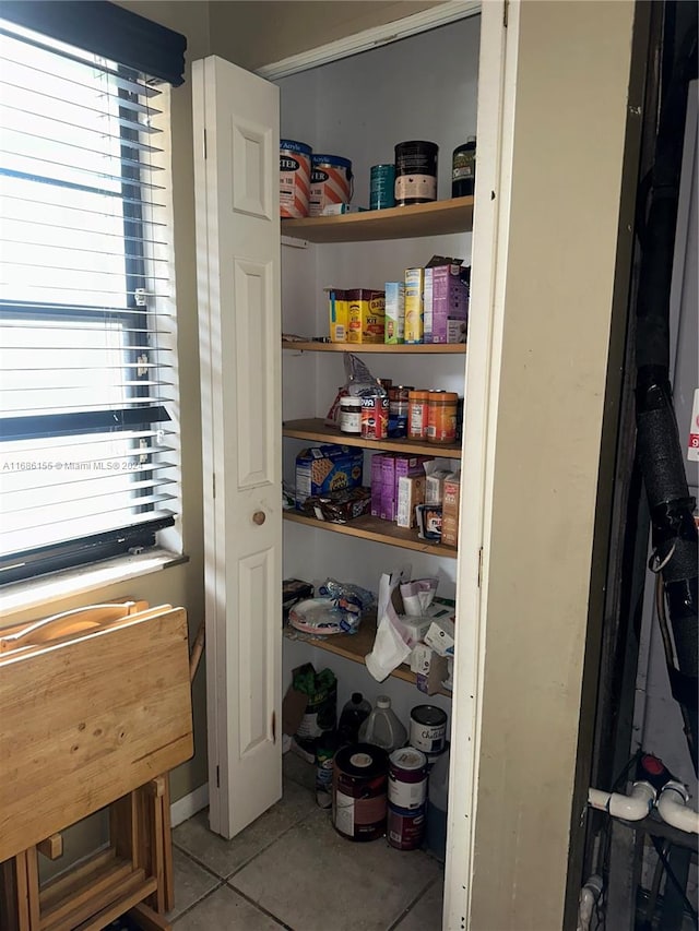 view of pantry