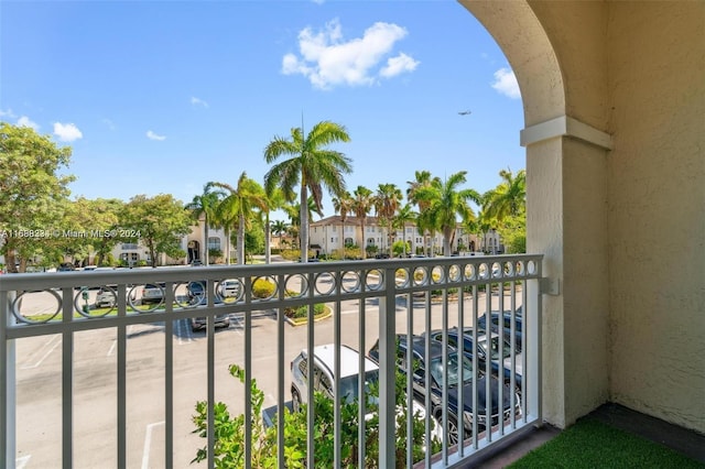 view of balcony