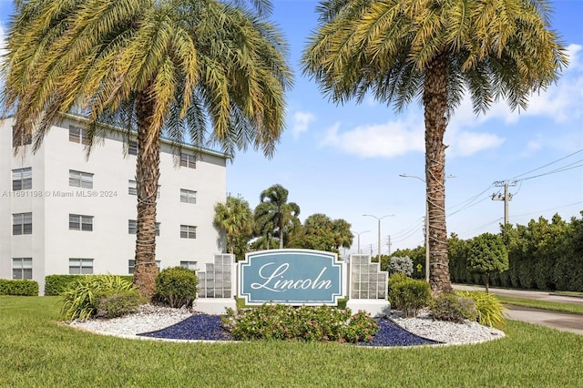 1042 Lincoln C Unit 1042, Boca Raton, FL 33434 - community / neighborhood sign with a yard
