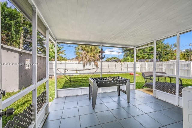 view of sunroom / solarium