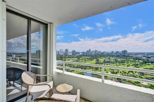 view of balcony