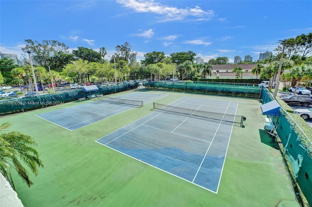 view of sport court