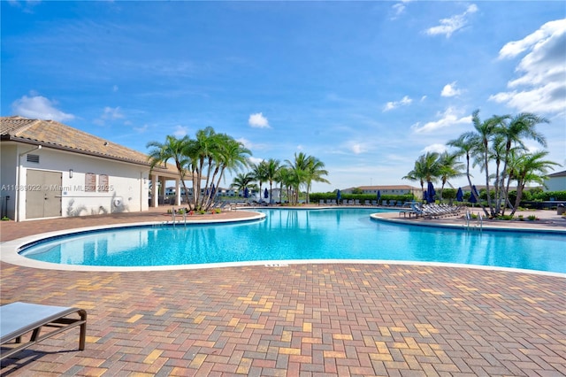 view of pool