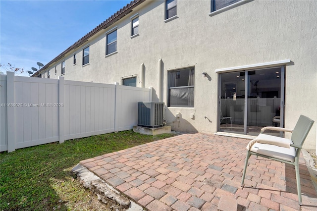 view of patio with cooling unit