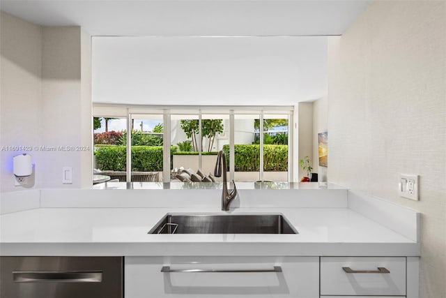 kitchen featuring a healthy amount of sunlight and sink