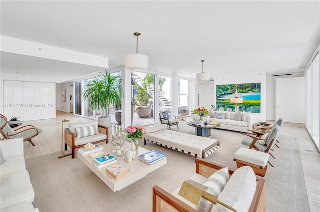 9111 Collins Ave Unit N-Ph6, Surfside, FL 33154 - living area with plenty of natural light and expansive windows