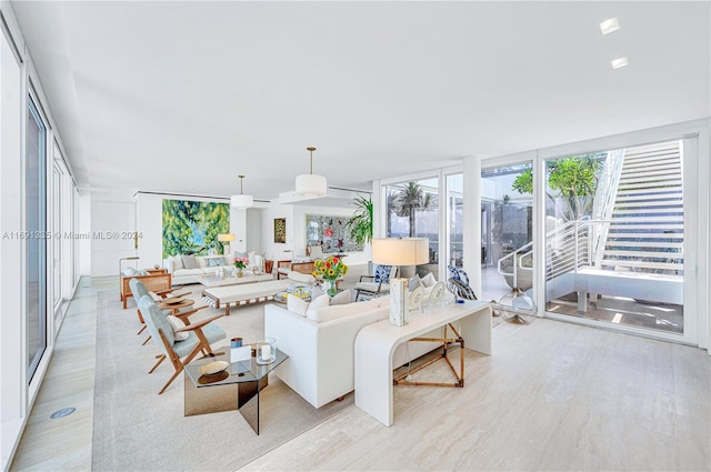 9111 Collins Ave Unit N-Ph6, Surfside, FL 33154 - living area featuring light wood-style flooring
