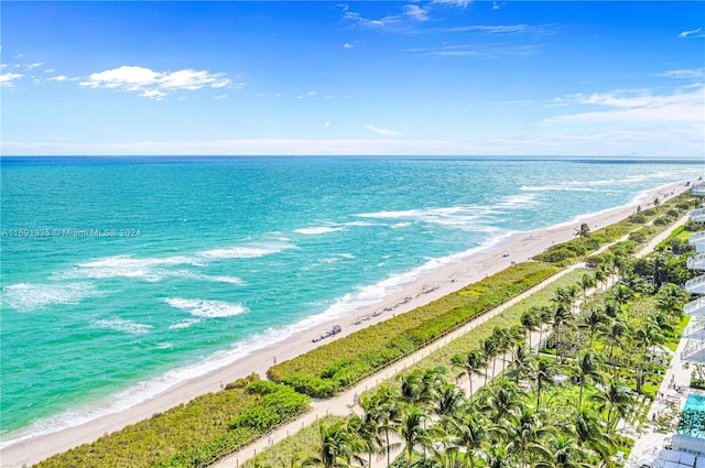 9111 Collins Ave Unit N-Ph6, Surfside, FL 33154 - water view featuring nearby beach