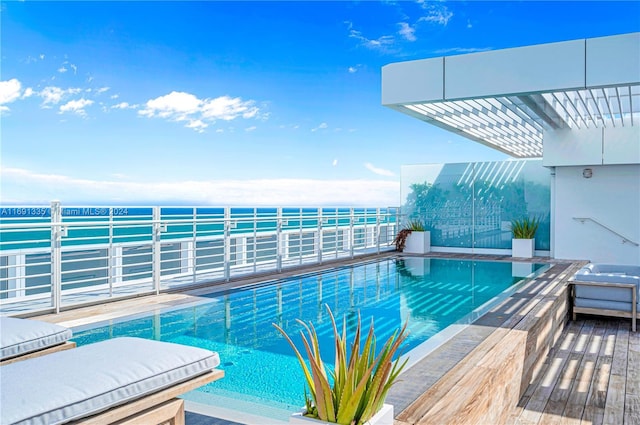 9111 Collins Ave Unit N-Ph6, Surfside, FL 33154 - view of pool featuring a water view