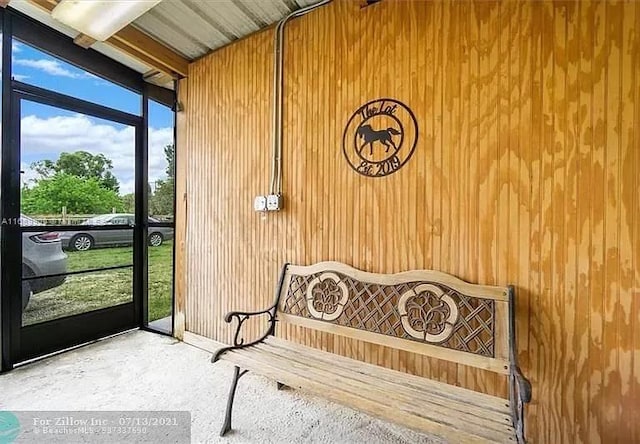 view of sunroom