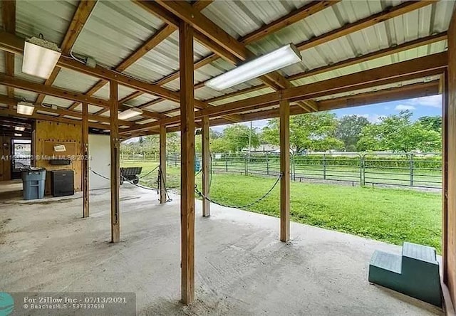 11090 SW 28th Ct, Davie, FL 33328 - view of patio with an exterior structure and an outdoor structure