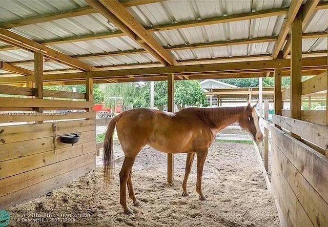 view of horse barn