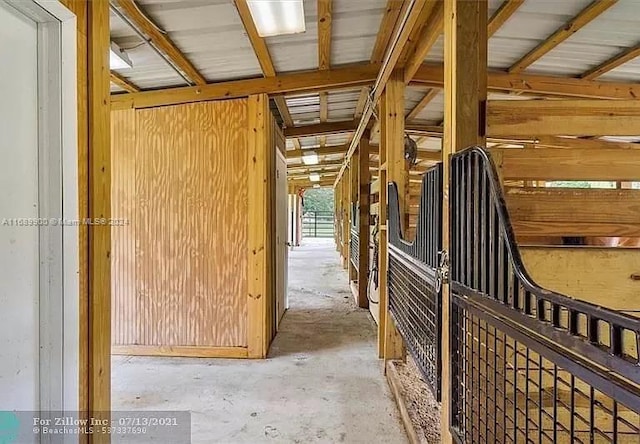 view of horse barn