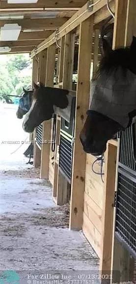 view of stable