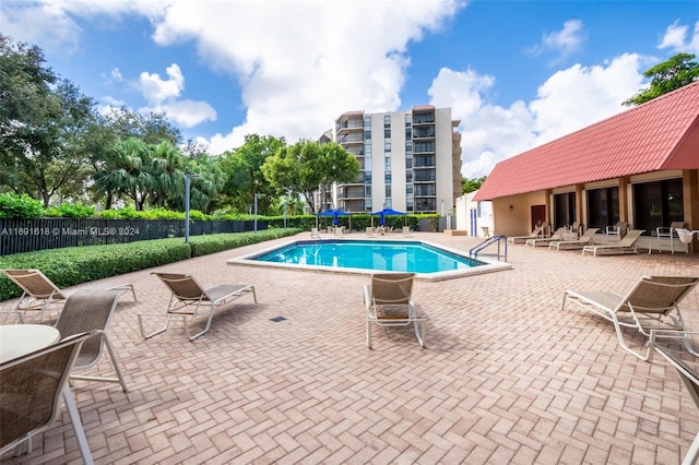3301 N Country Club Dr Unit 410, Aventura, FL 33180 - view of pool with a patio