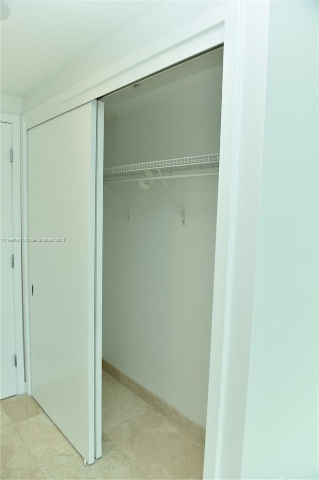 view of closet