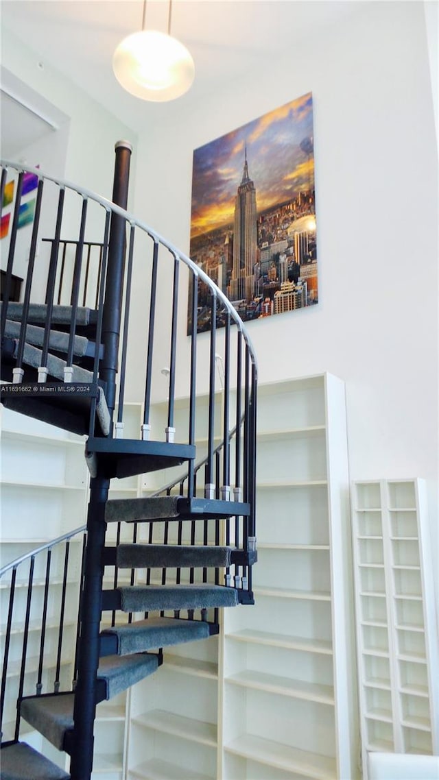 view of staircase