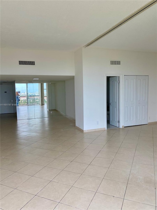 view of tiled empty room