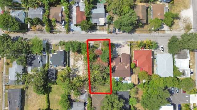 bird's eye view with a residential view