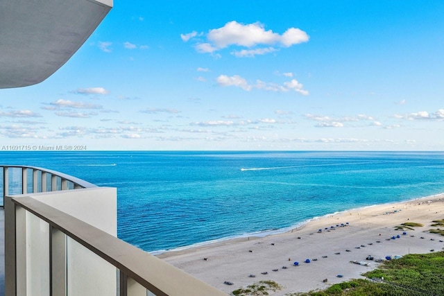 water view with a beach view