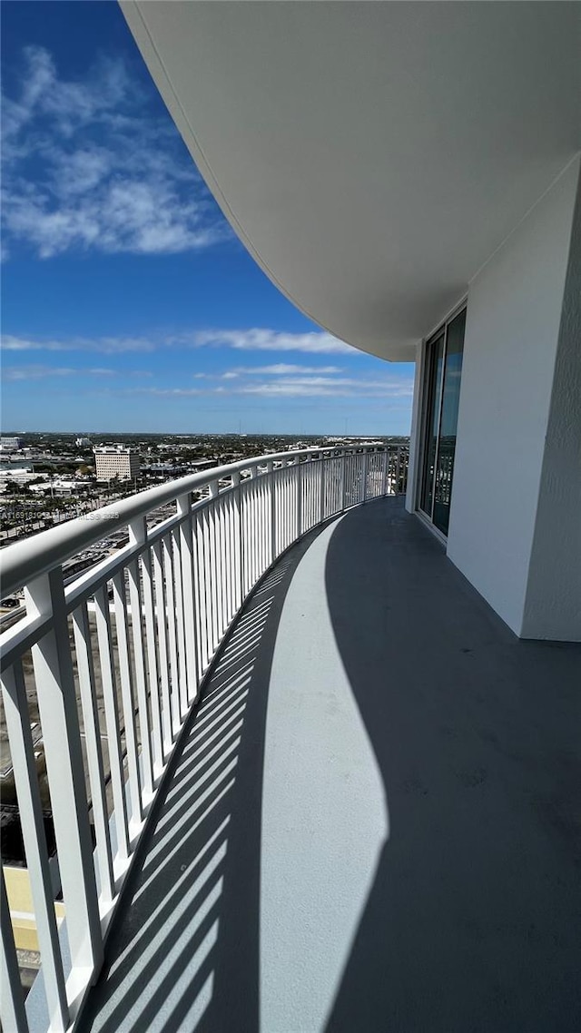 view of balcony