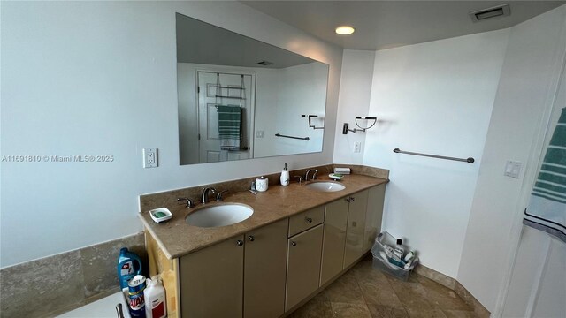 bathroom with vanity