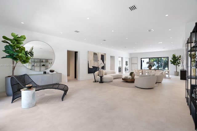 11150 Griffing Blvd, Biscayne Park, FL 33161 - living room with concrete floors and recessed lighting