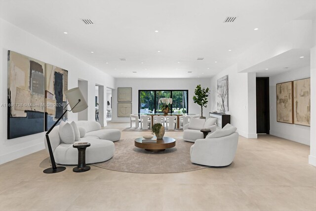 11150 Griffing Blvd, Biscayne Park, FL 33161 - living room featuring recessed lighting and baseboards