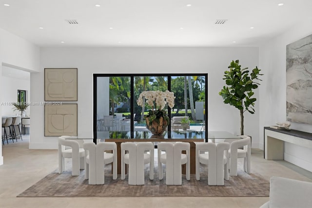 11150 Griffing Blvd, Biscayne Park, FL 33161 - dining space with recessed lighting