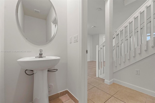 bathroom featuring tile patterned floors