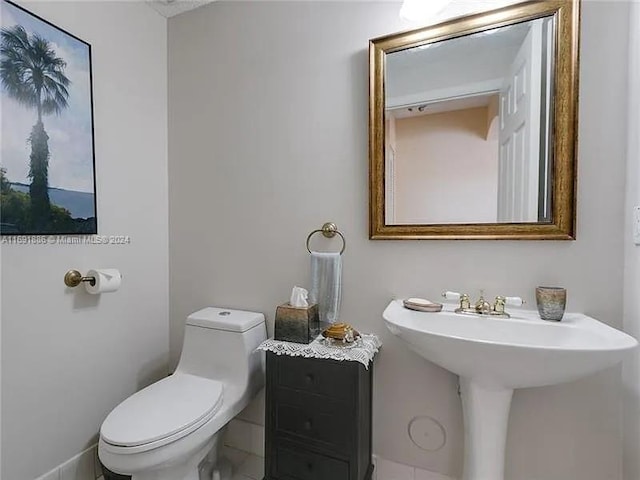 bathroom with toilet