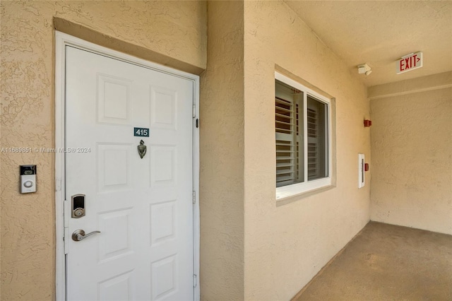 view of entrance to property