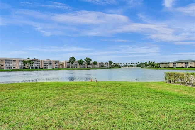 view of water feature