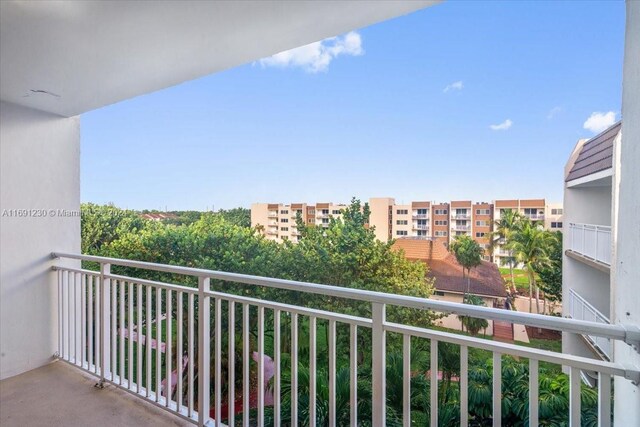 view of balcony