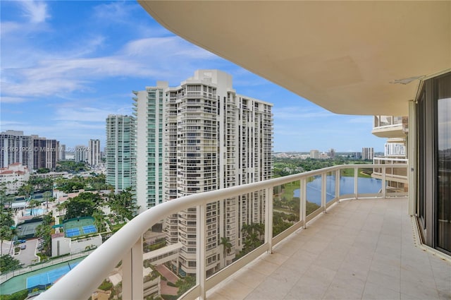 view of balcony