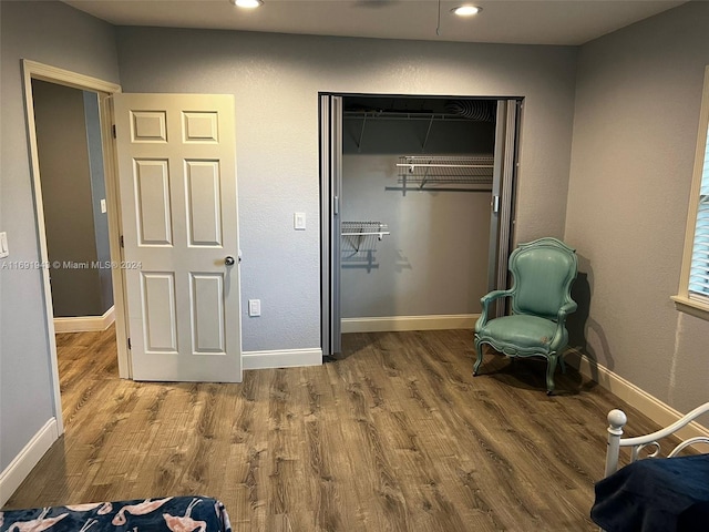 unfurnished room featuring hardwood / wood-style floors