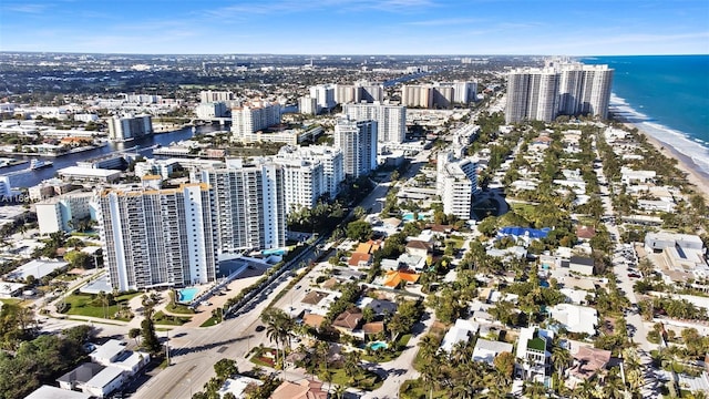 2715 N Ocean Blvd Unit 3A, Fort Lauderdale, FL 33308 - aerial overview of property's location with a large body of water and nearby urban area