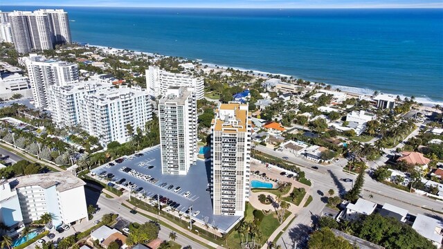 2715 N Ocean Blvd Unit 3A, Fort Lauderdale, FL 33308 - aerial view of property and surrounding area with a large body of water and nearby urban area