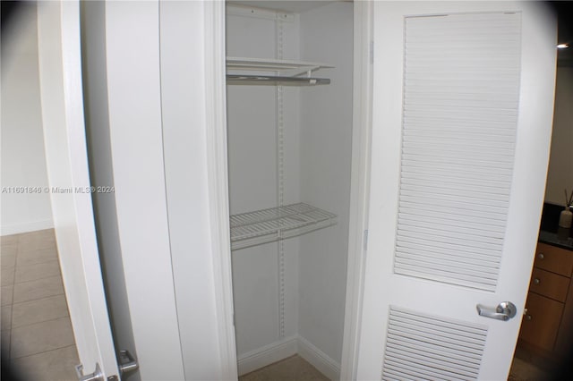 view of closet