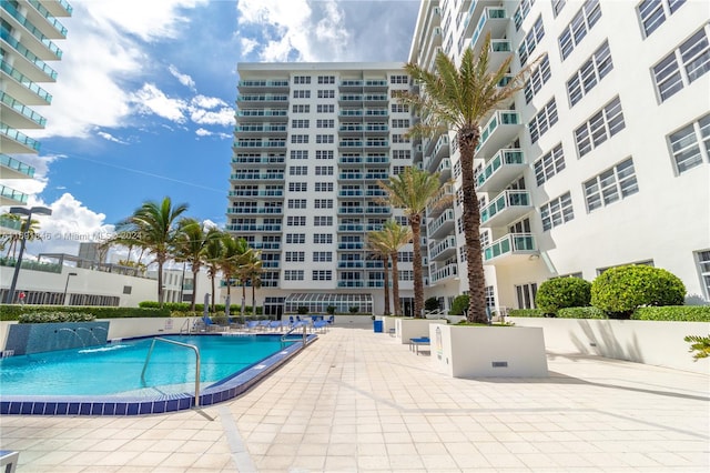 view of pool with a patio