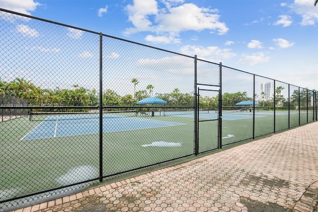 view of sport court