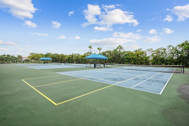 view of tennis court