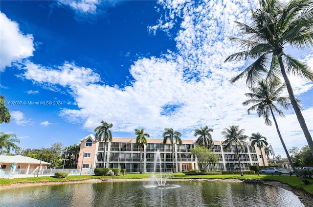 view of property featuring a water view