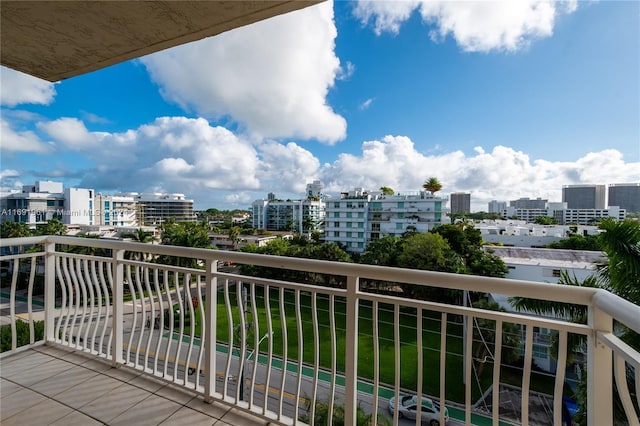 view of balcony