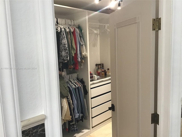 view of closet