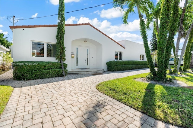 view of mediterranean / spanish house