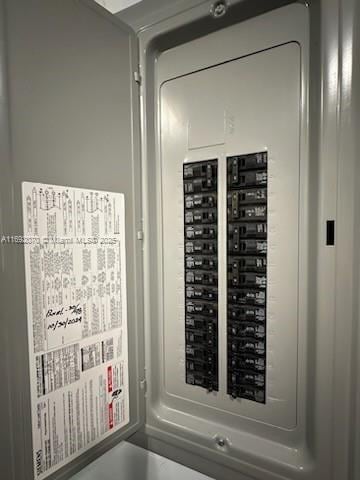 utility room with electric panel