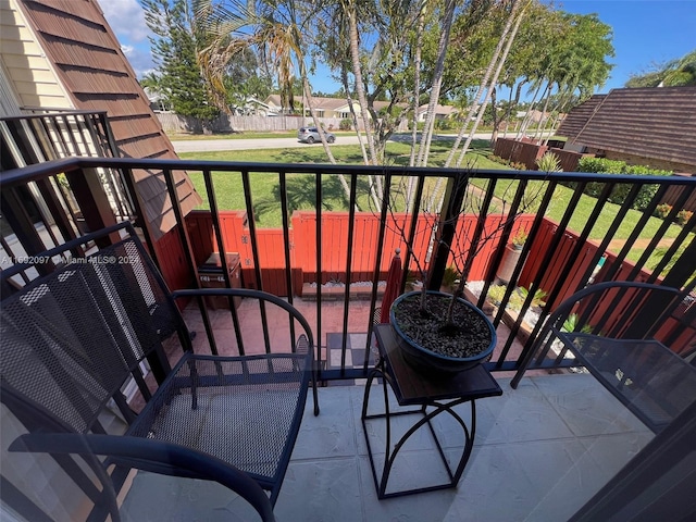 view of balcony